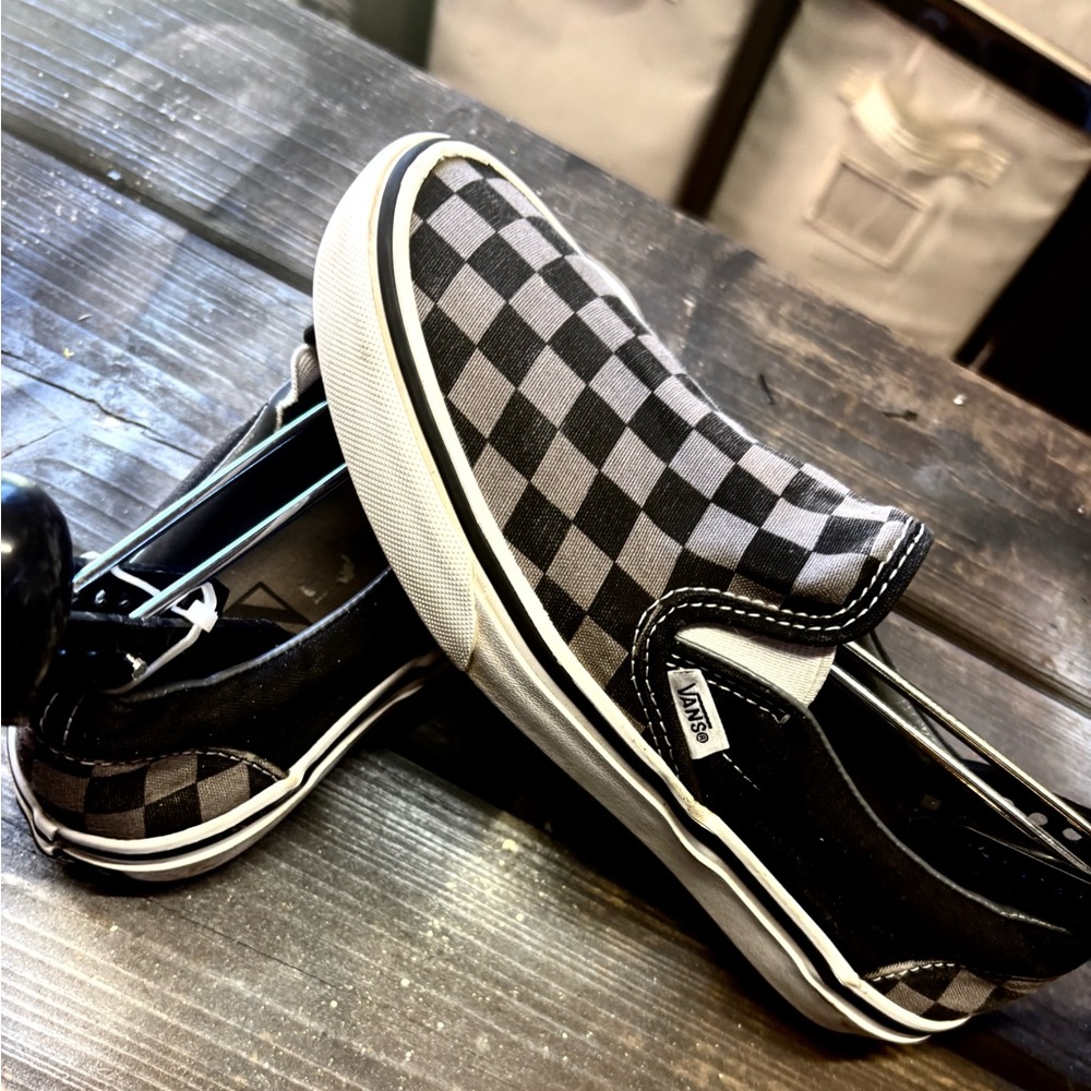 Vans Checkered Slip-On Sneakers womens 7.5 ready wear